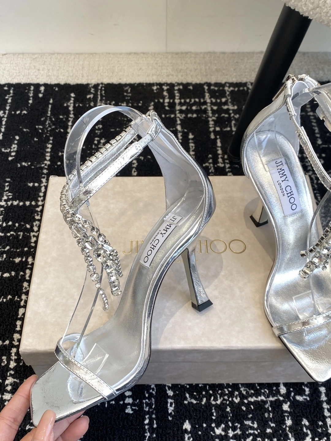 COCO--Ji77y 3ho5 VERITYSANDAL100BYK lambskin Heel height：9.5cm item:E-X000C0493H